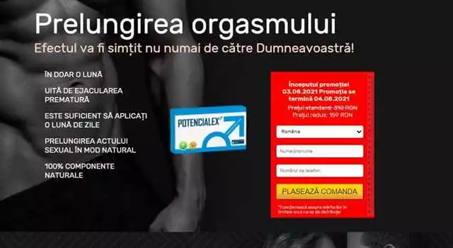 Potencialex – cumpără în România și îmbunătățește performanța sexuală masculină