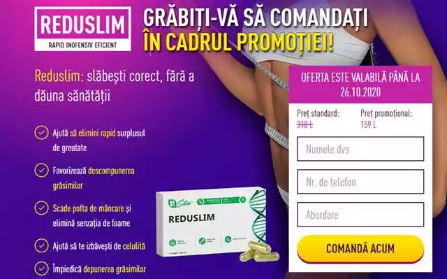 Reduslim disponibil în farmacii din România: preț, recenzii și opinii
